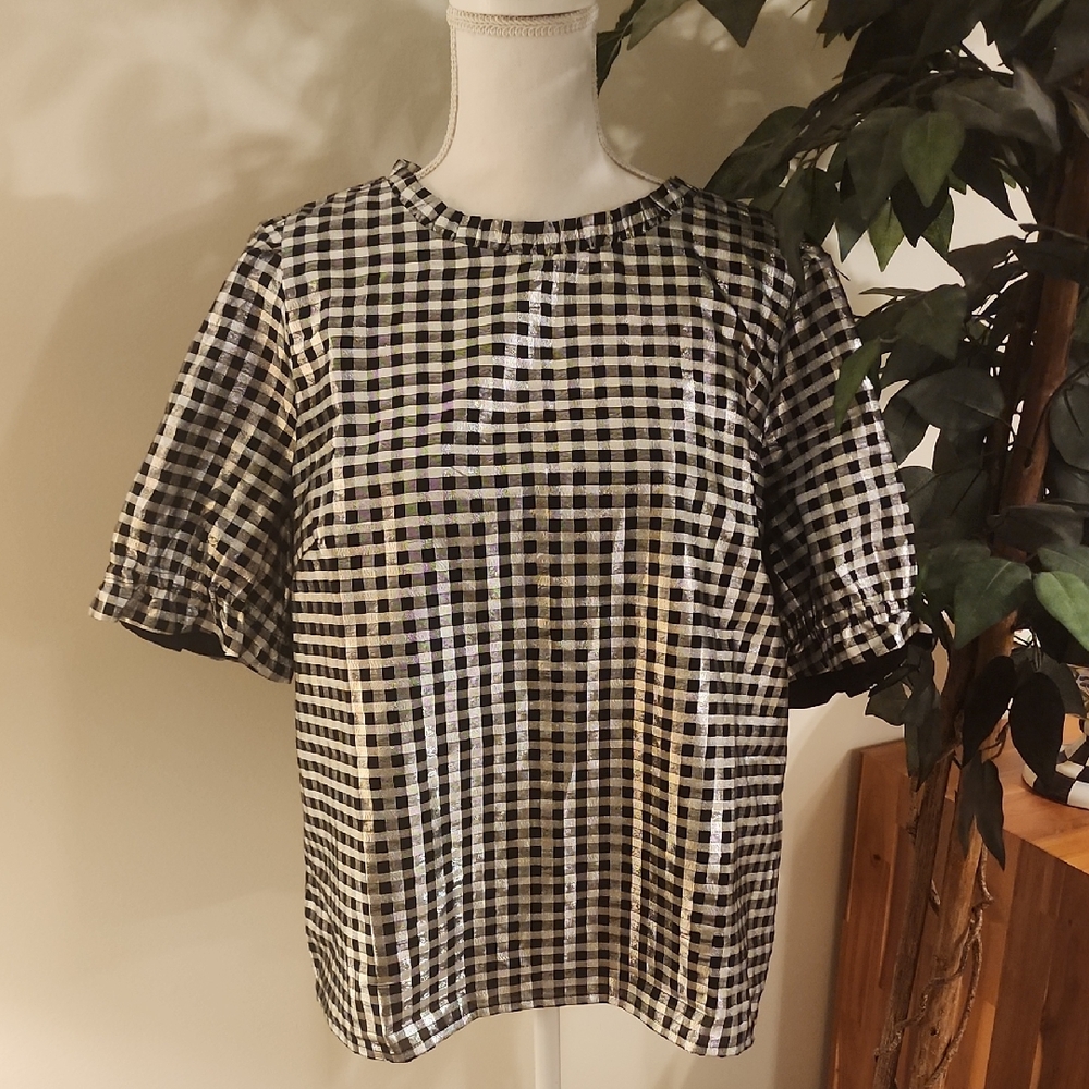NWOT; Festive J. Crew Top